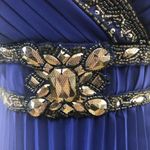 Sue Wong Nocturne Beaded Cocktail Dress Royal Blue Size 10 Photo 5
