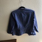 Roz & Ali Blue  blazer jacket blazer mid sleeve fitted old school earky 2000s Photo 3