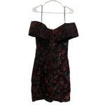 Vintage 80s Junior Dress 11/12 Metallic Floral Velvet Prom Roberta Sexy Romantic Size undefined Photo 2