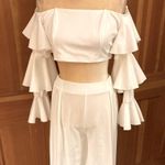 New, Liang Xuans Luxury Designer White 2 Piece Jumpsuit. Size 4 Photo 11