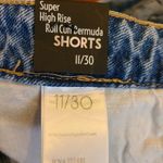 Simple Society  Distressed Bermuda Denim Shorts Size 11/30 Photo 6