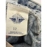 Levi's VINTAGE Dockers  USA made Acid Wash Pleated Jean Shorts Jorts Womens Sz 12 Photo 9
