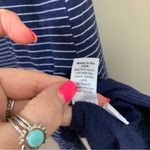 Michael Stars  Striped Midi Tank Sleeveless Navy/White Dress Photo 6