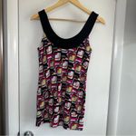 Heart soul  Y2K Tank Top. Size: Large. Geometric pink, black, and yellow. Photo 3