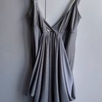 Bebe Gorgeous silver  dress Photo 2