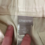 Chico's  Paperbag Waist Tapered‎ Ankle Pant size 2 Regular Large NWT Photo 4