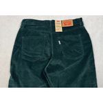 Levi's Classic Straight Corduroy Jeans Emerald Green Mid Rise Women's 8 M 29x30 Photo 5