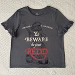 Disney Parks Pirates of the Caribbean Ye Beware Redd Ruffle Sleeve Graphic Photo 7