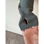 Aerie Offline by Sweater Womens Small Gray Cotton Knit Ribbed Boat Neck Casual Photo 2