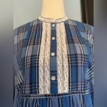 Victoria's Secret Rare 90s Vintage  Country Cottons Blue Plaid Long Sleeve Dress Photo 1
