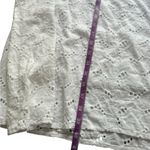 Valentina Naldi White Eyelet Flutter Sleeve Mini‎ Dress Made in Italy Size M Photo 8