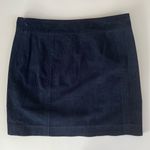 Vineyard Vines  Navy Corduroy Skirt Women’s Size 2 Side Zip Button Accent Preppy Photo 1