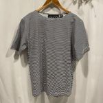 Vintage 80’s Chaus Sport oversized black and white cotton t Photo 4