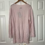 Lysse Lyssé Pink Knit V-Neck Sweater Women's Size XL Lightweight High-Lo Pullover NWT Photo 3