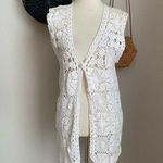 Pierre Cardin  Crochet Button Sleeveless Vest, Size Large Photo 0