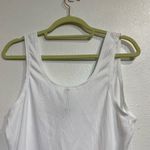 Wildfox Sport White Cropped Ribbed Tank Sz XL Photo 7