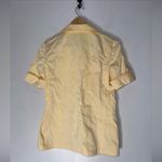 Tory Burch  Butter Yellow Cotton Twill Safari Shirt Size 0‎ (Runs Big) Photo 1
