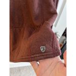 Kuhl Burgundy Cowl Funnel Neck Top Womens S Pocket Tencel Photo 1