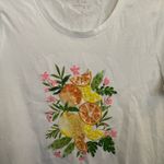 J.Crew White Sequin lemon graphic collector's tee size Small Photo 4
