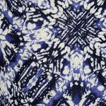 Lucky Brand  Blue Batik Mosaic Peasant Blouse Size Medium Photo 2
