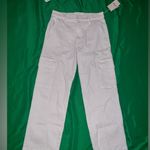 NWT MOTHER The Rambler Cargo Cream Wide Leg Women's Jeans size 30 Photo 2