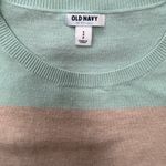 Old Navy Mint and Beige Striped Sweater Photo 4