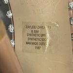 Steve Madden  Zaylee Clear Rhinestone Mule Heels Nude Size 8.5M Square Toe Photo 8