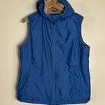 L.L.Bean ladies navy blue vest fall winter soft cozy size Large lined cute Photo 0