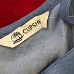 Cupshe  Denim Blue Tie-Front Camisole Photo 1