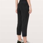 Lululemon athletica On The Fly Crop 23” -Woven Black -Size 12 Photo 1