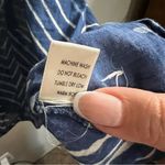 Novica 100% Cotton Blue Patterned Asymmetrical Sleeveless Lagenlook Tunic Top Photo 5