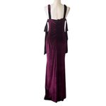 Cherley Black Cherry Velvet Maxi Dress Purple Size M Photo 6