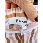 Frame Short Sleeve Striped Crop Top&Wide Leg Pants Set Copper Multi Womens Small Photo 12