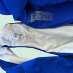 SheIn Medium Womens bright blue Bikini front tie deep V neck high waisted cheeky Photo 10