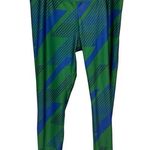 Reebok  Green and Blue Patterned Leggings Photo 0