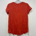 J. McLaughlin  Kacey Top XS NWT $68 Short Sleeve Scoop Neck Linen Burnt Orange Photo 1
