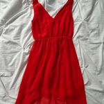 H&M Bright Red Orange Dress Photo 1