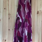 Lulus NWT  Prime Poise Pink Multi Abstract Satin Halter Maxi Dress Open Back XL Photo 1