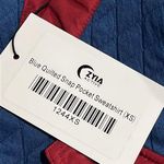 Zyia Blue Quilted Snap Pocket  Sweatshirt Sz XS. Photo 8