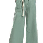 Driftwood DENIM Vicki Linen-blend Pant Paper bag Green Aloe size 28 NWT Photo 0