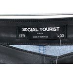 Social Tourist Ultra High Rise Straight Jeans Women 17R/33W Black V Waist NWT Blue Size undefined Photo 2