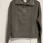 Revolve $128 NEW - Sundry Half Zip Sweatshirt - GREY - Sz 3 (L) Photo 0