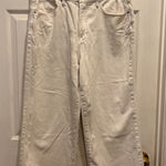 Good American Good American Good Waist Palazzo Jeans Size 14/32 White Wide Leg High Rise Crop Photo 0