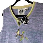 Storybook Knits Bird Song Symphony Sweater Tank Top Large Photo 1
