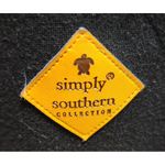 Simply Southern  Leopard Print Hoodie Black Animal Pattern Pullover Sweatshirt S Photo 3