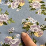 SO Imperfect floral mini dress stretchy short sleeved ruffle hem sundress  large Photo 11