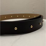 Michael Kors  Studded Black Leather Belt Photo 2
