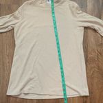 FOR THE REPUBLIC  tan ribbed mock neck sweater Sz L Photo 2