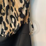 Leopard Print Stretch Midi Dress Tan Photo 4