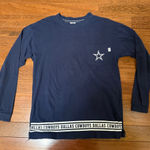 PINK - Victoria's Secret VS Pink NFL Collection Dallas Cowboys Navy Long Sleeve Shirt Size Small Photo 0